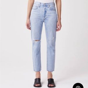 Agolde Riley High Rise Straight Crop NWT